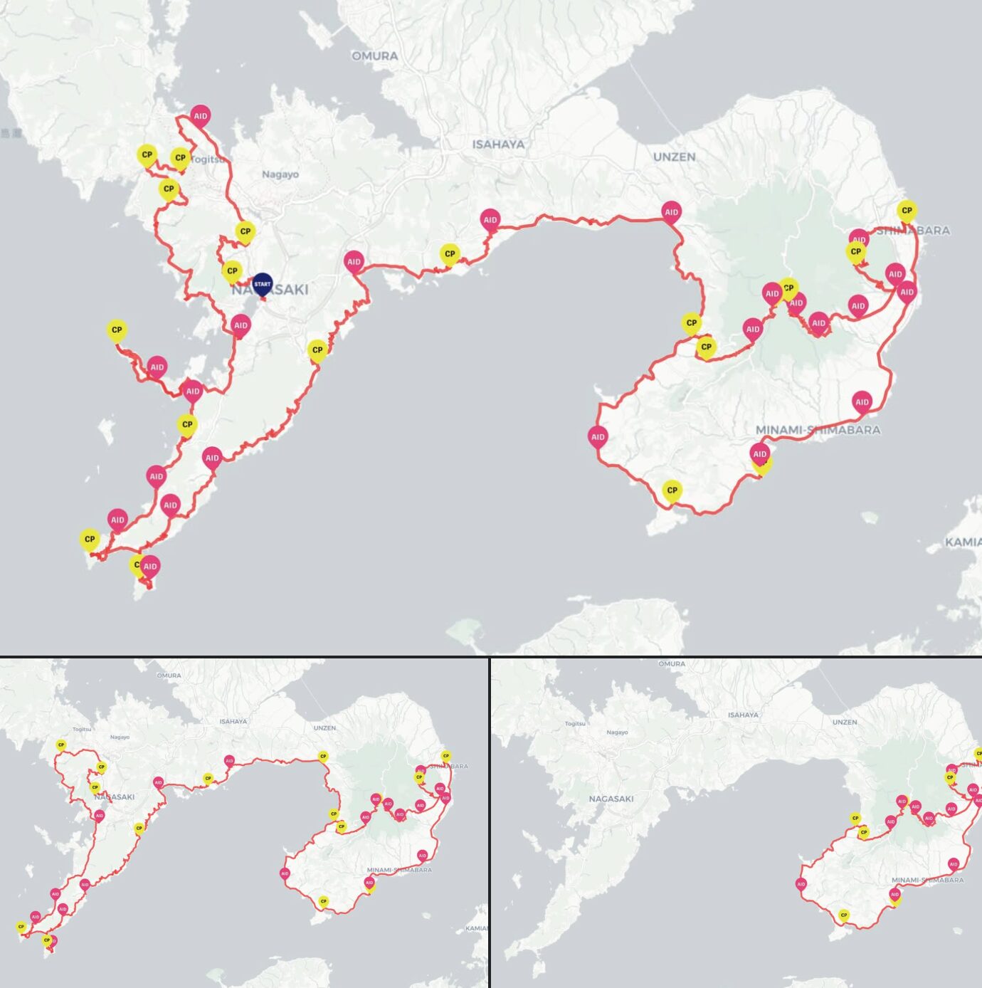 2025年11月 橘湾岸スーパーマラニックの地図とGPX - すがぽん街ラン部